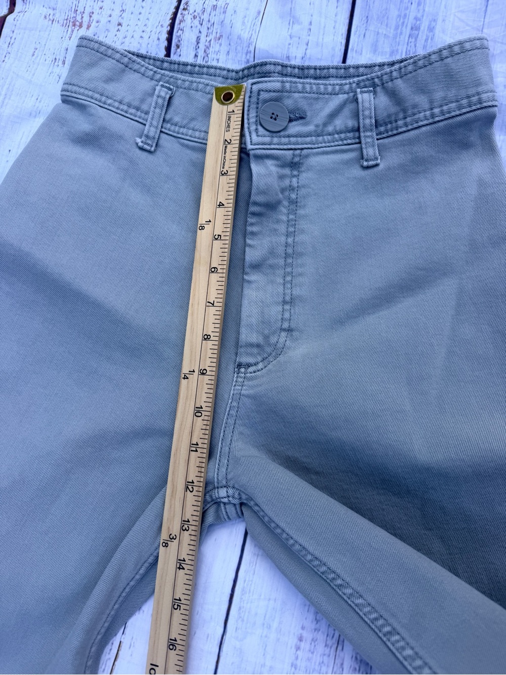 Zara Wide Leg Pants Marine Straight Women’s Green Size 6 Minimalist Chic Casual - Picture 12 of 13